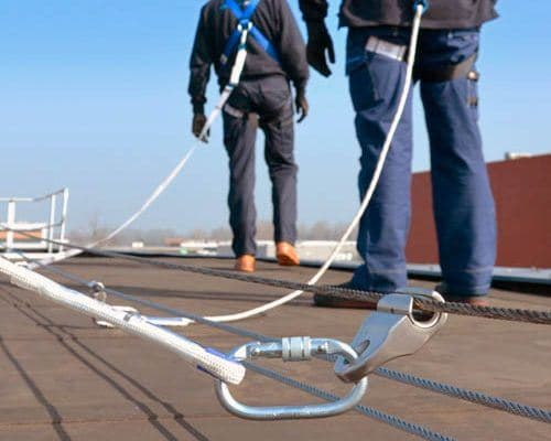 Linha de vida para trabalho em altura