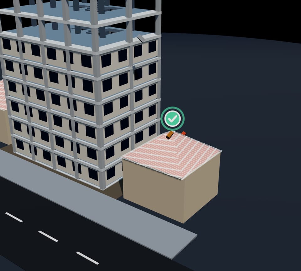 Maquete 3D com Proteção de vizinhos